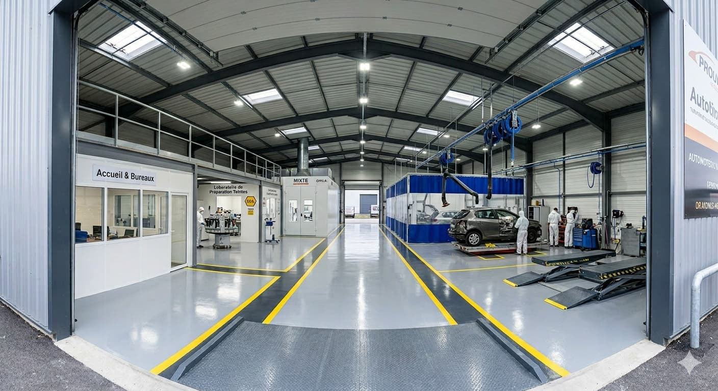 Garage automobile clé en main équipé par FAST Tech Services